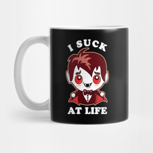 I Suck At Life | Cute Vampire Mug